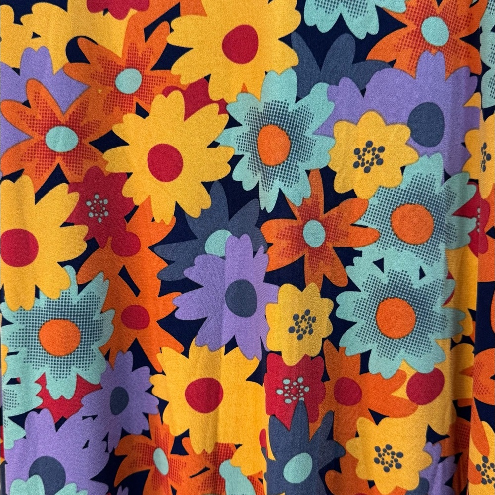 NWT LuLaRoe Maxi Skirt XXS Bright Floral Print Stretch - Picture 2 of 8